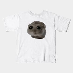 Cute Sad Hamster Meme Kids T-Shirt